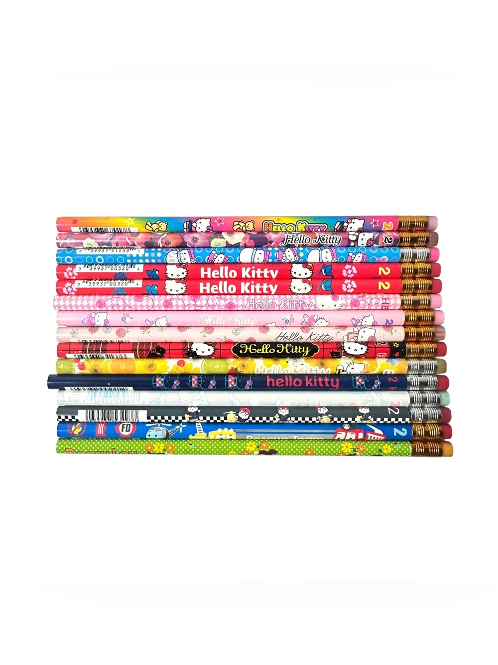 Vintage Sanrio 15 Pencil Lot New Y2K Hello Kitty Deery Pochacco Baby Cinnamon